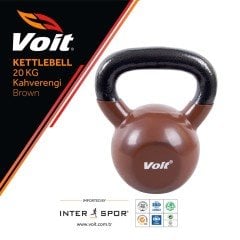 Voit Vinyl Kettlebell 20 Kg Kahve