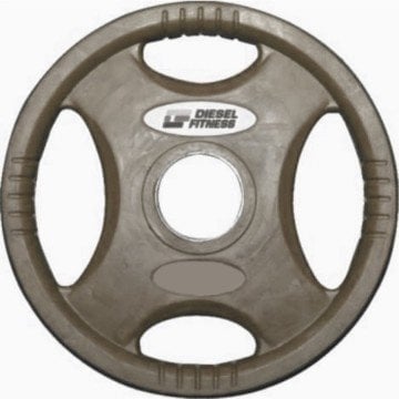 Diesel Fitness Rop 4 Olimpik Kauçuk Flanş - Plaka 7,5kg Gri