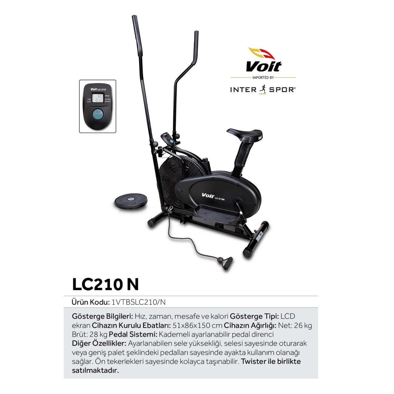 Voit LC210 Eliptik Kondisyon Bisikleti