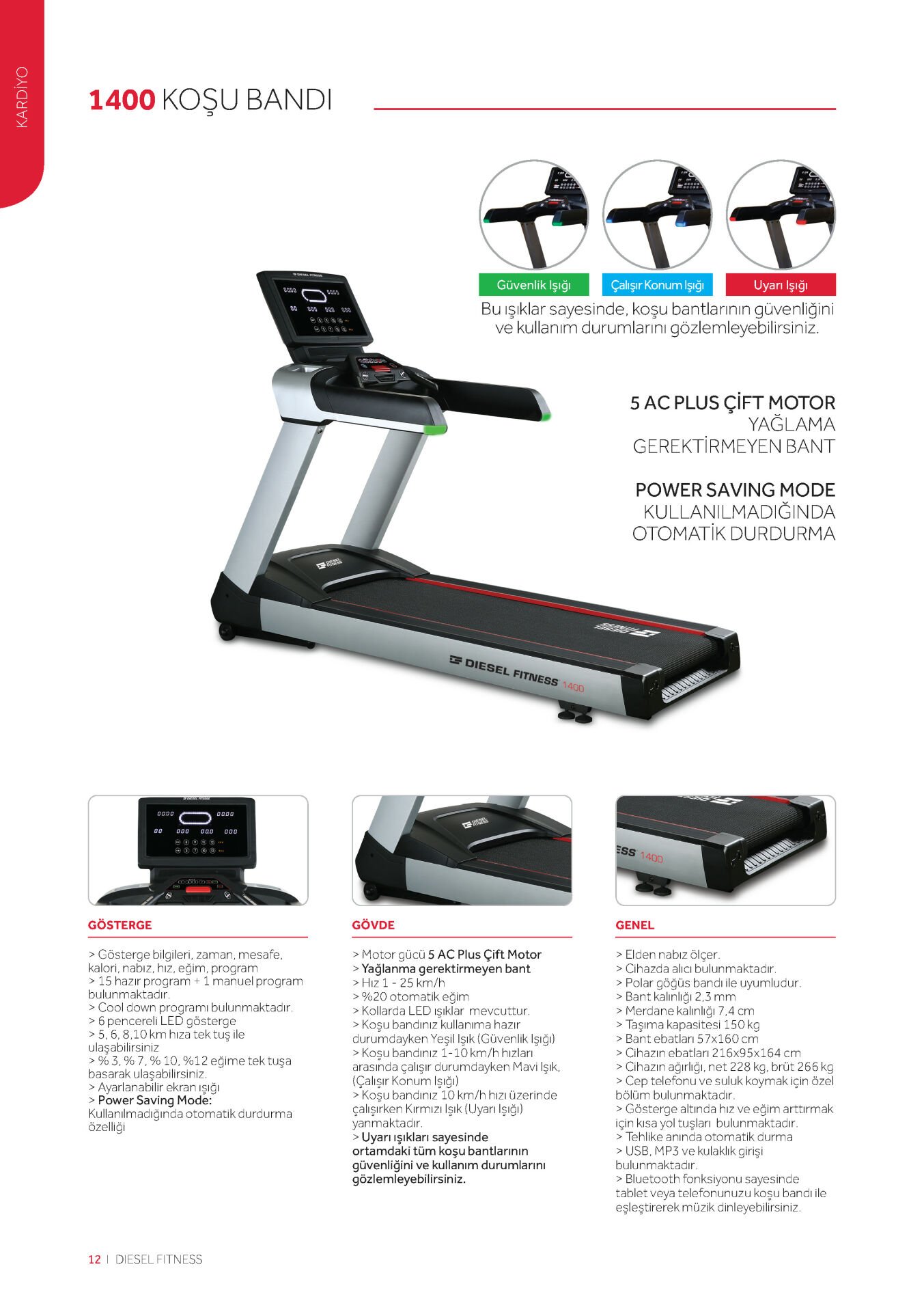 Diesel Fitness 1400 Koşu Bandı