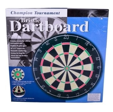 Profesyonel Sisal Dart Tahtası Domuz Kılı Yüzey - 6 Adet Ok Hediye