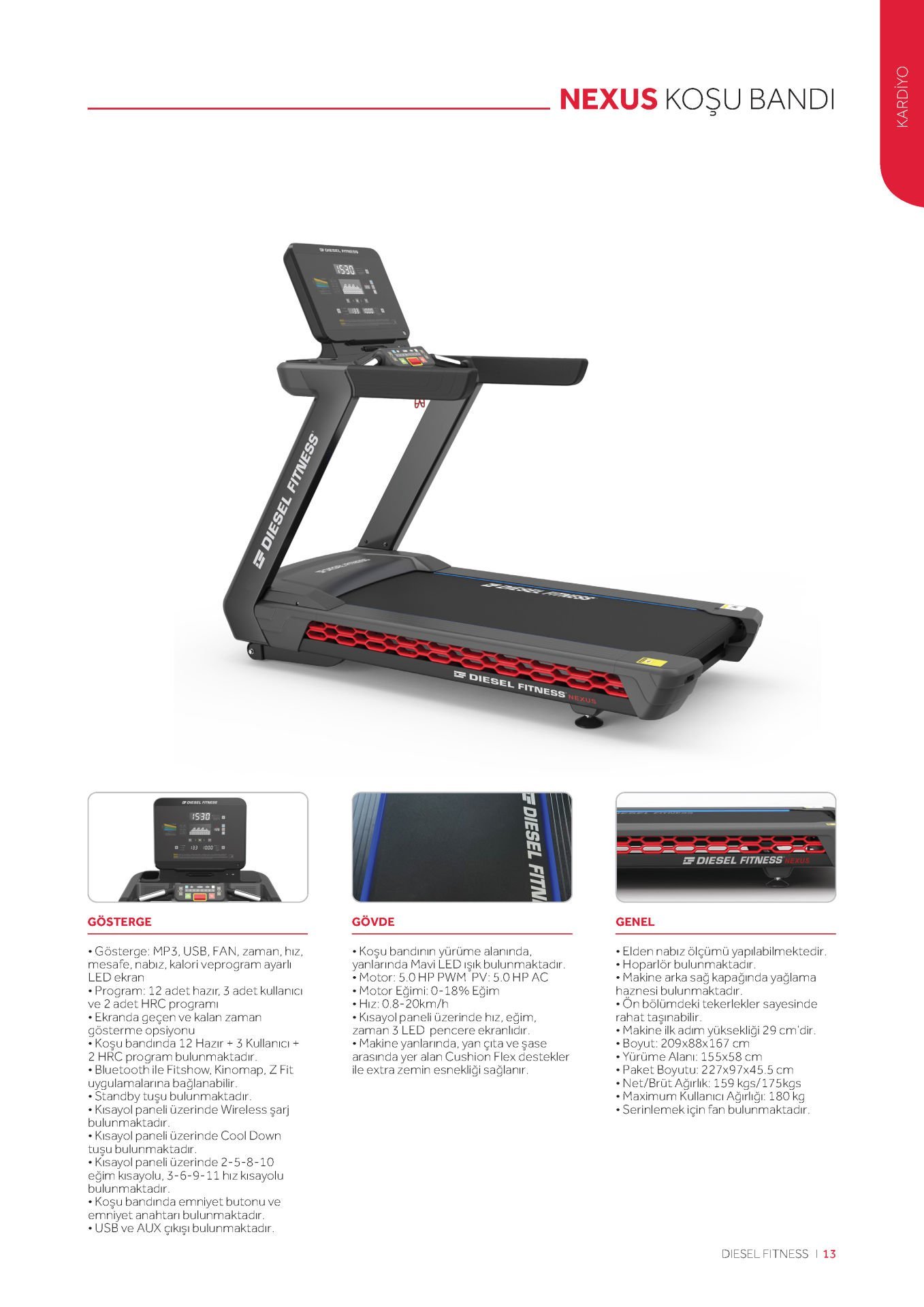 Diesel Fitness Nexus Koşu Bandı