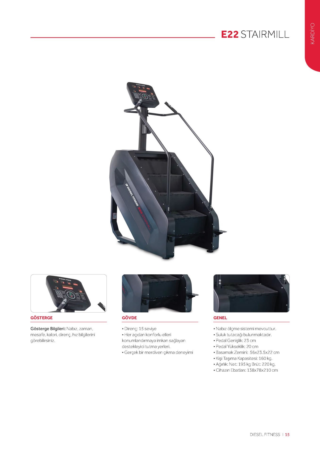 Diesel Fitness Stairmill E22 New
