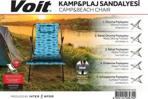 Voit Kamp ve Plaj Sandalyesi Mavi