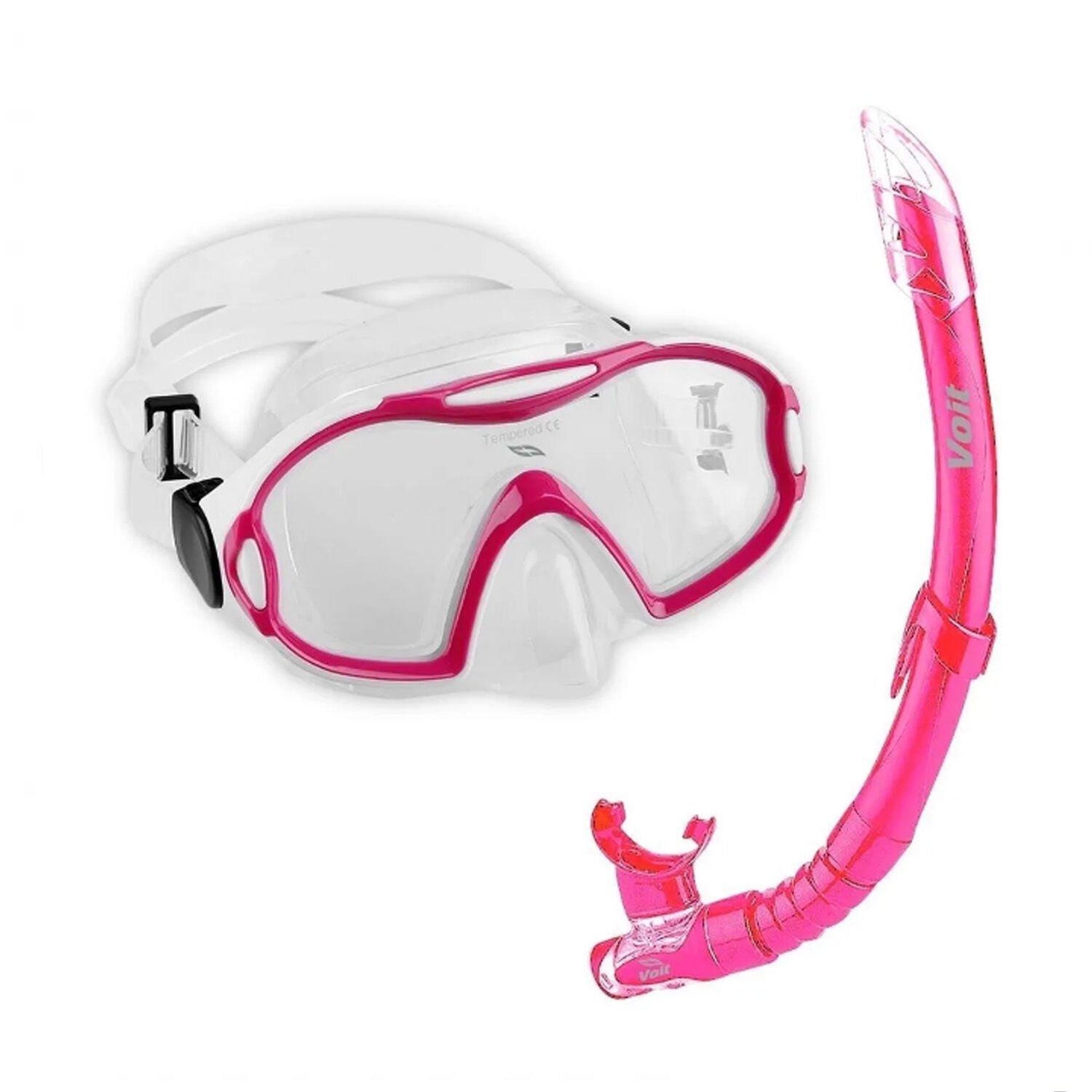 Voit Junior Maske Şnorkel Set (Fuşya)